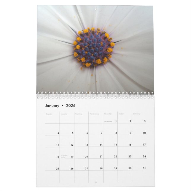 Calendario de las flores 2010 (Jan 2026)