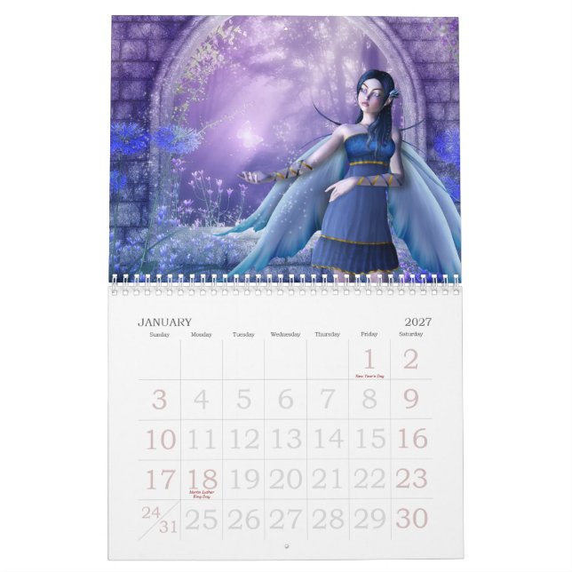 Calendario de las hadas 2012 de Emma Marlow (Jan 2027)
