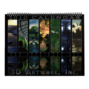 calendario de las ilustraciones 2010 3D