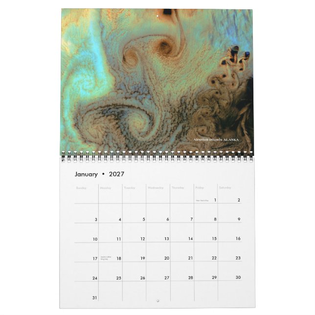 Calendario de las imágenes 2014 del satélite de (Jan 2027)