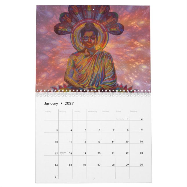 calendario de las imágenes digitales del karmym (Jan 2027)