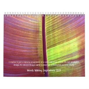 Calendario de las inspiraciones 2019 de maderas