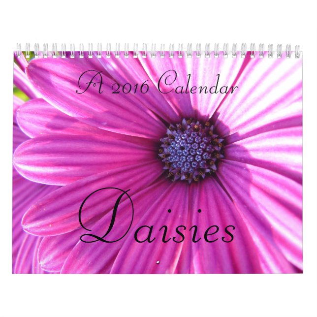 Calendario de las margaritas 2016 (Tapa)