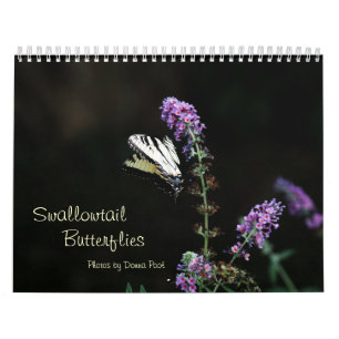 Calendario de las mariposas de Swallowtail