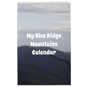 Calendario de las Montañas de Mi Rojo Azul