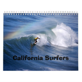 Calendario de las personas que practica surf de