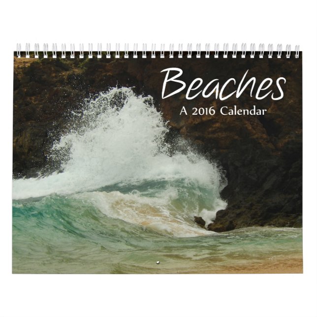 Calendario de las playas 2016 del mundo (Tapa)