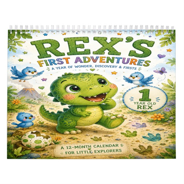 Calendario de las primeras aventuras de Rex (Tapa)