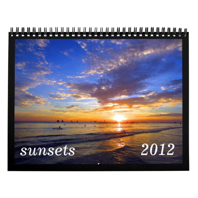 calendario de las puestas del sol 2012 (Tapa)