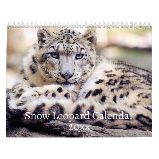 Calendario de leopardo de la nieve (Tapa)