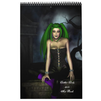 Calendario de libros de arte para Chicas góticos 2