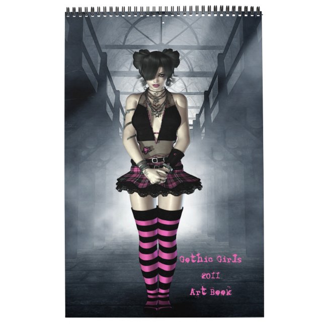 Calendario de libros de arte para Chicas góticos 2 (Tapa)