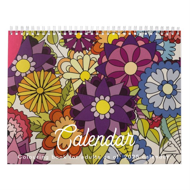 Calendario de libros de colorantes para adultos en (Tapa)