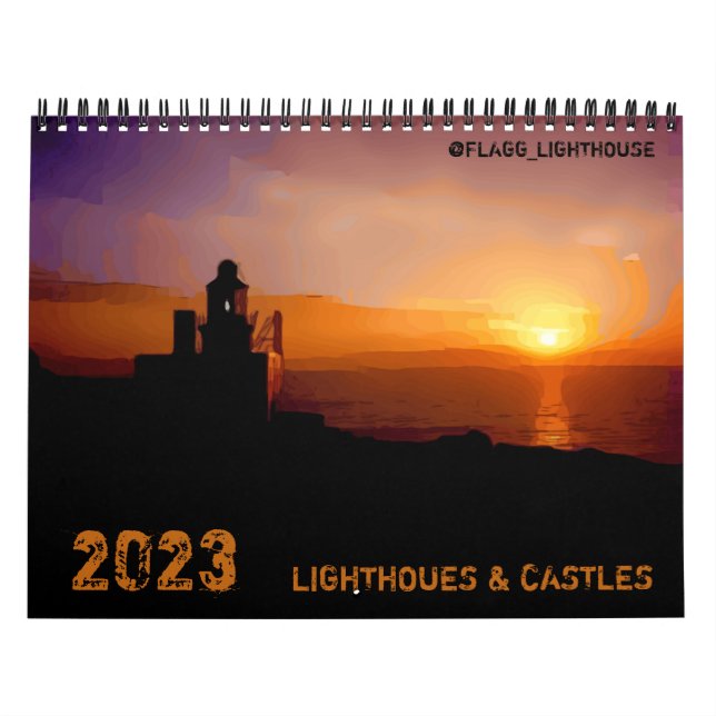 CALENDARIO DE LIGHTHOUSE Y CASTILLO DE 2023 (Tapa)