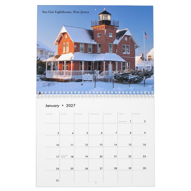 Calendario de LighthouseGuy.com 2016 (Jan 2027)