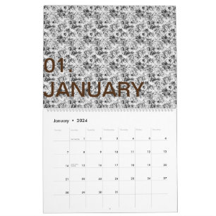 Calendario de logotipos de texto para Personalizad