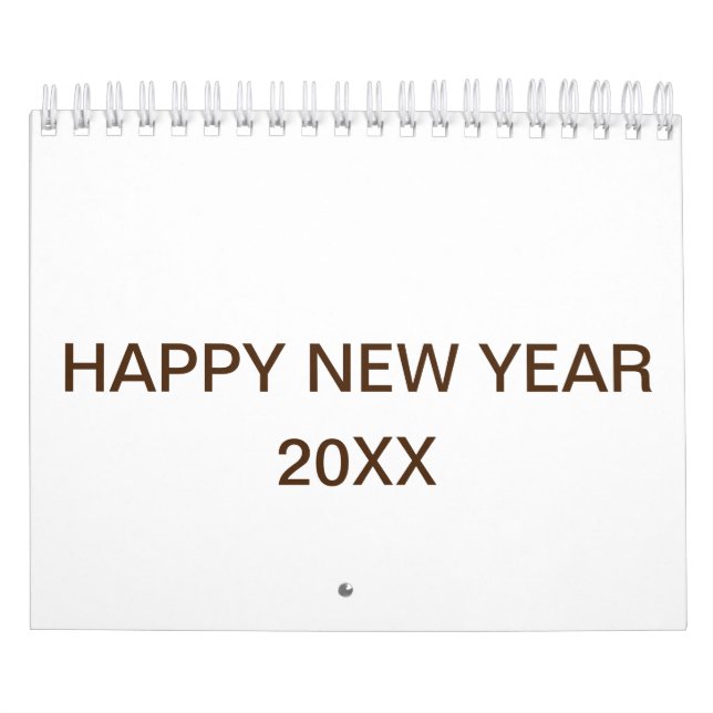 Calendario de logotipos de texto para Personalizad (Tapa)