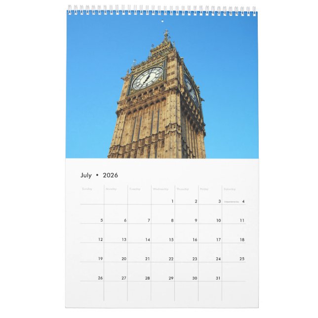 Calendario de Londres (Jul 2026)