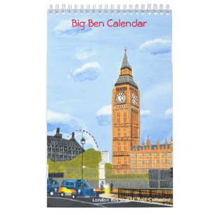 Calendario de Londres Big Ben
