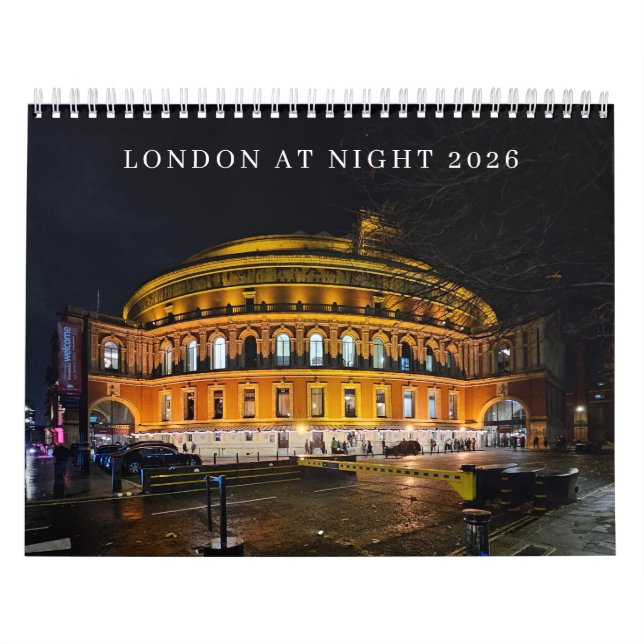 Calendario de Londres de noche 2026 (Tapa)