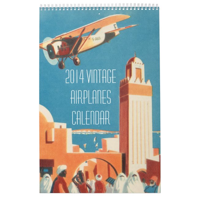 Calendario de los aeroplanos del vintage 2014 (Tapa)