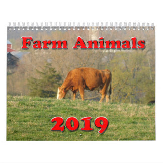 Calendario de los animales del campo 2019