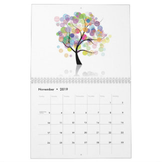 Calendario de los árboles del arte
