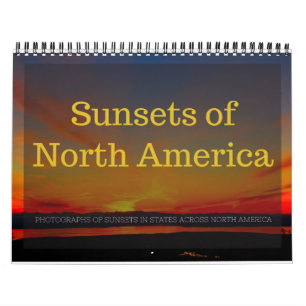 Calendario de los atardeceres de Norteamérica