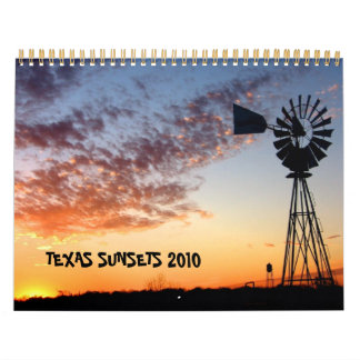 Calendario de los atardeceres de Texas 2010