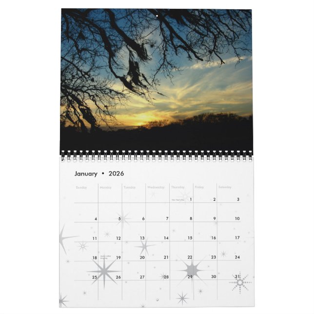 Calendario de los atardeceres de Texas 2010 (Jan 2026)