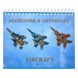 Calendario de los aviones del agresor y del