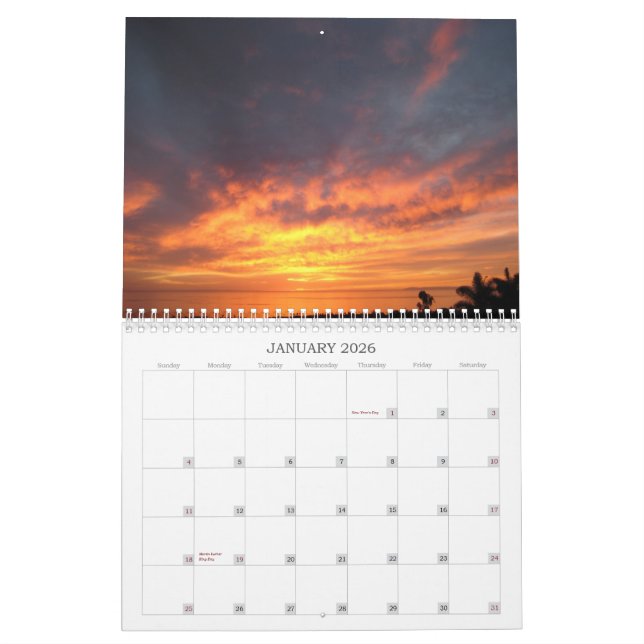 Calendario de los cielos de San Clemente (Jan 2026)