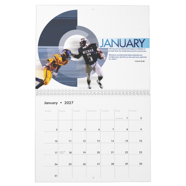 Calendario de los deportes de OTBS 2013 (Jan 2027)