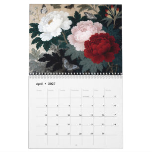 Calendario de los Doce Meses de Japón Inspirado en