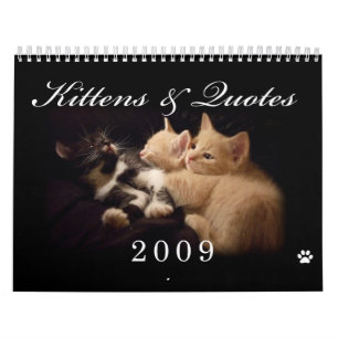 Calendario de los gatitos y de las citas 2009