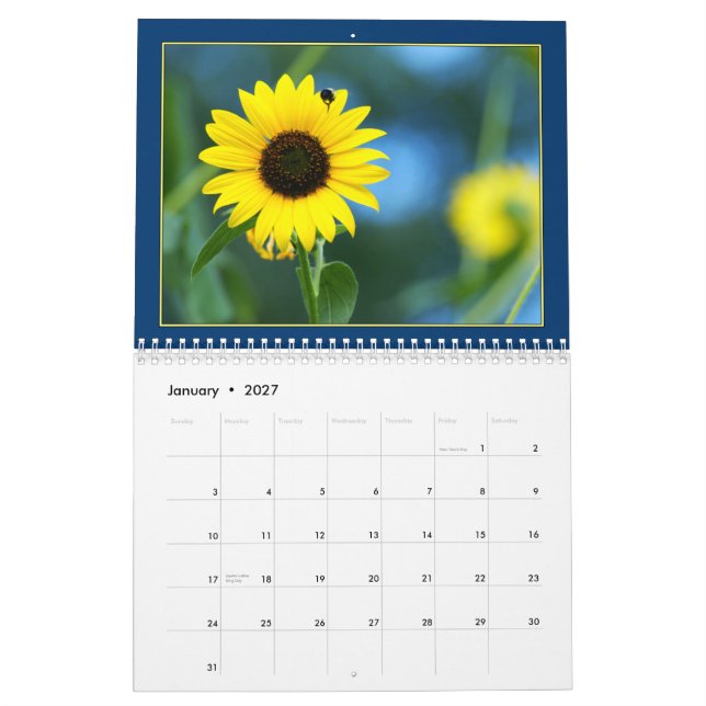 Calendario de los girasoles 2011 (Jan 2027)