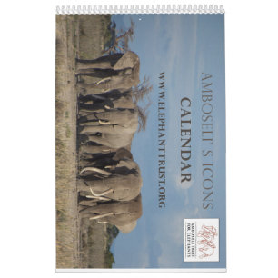 Calendario de los iconos de Amboseli