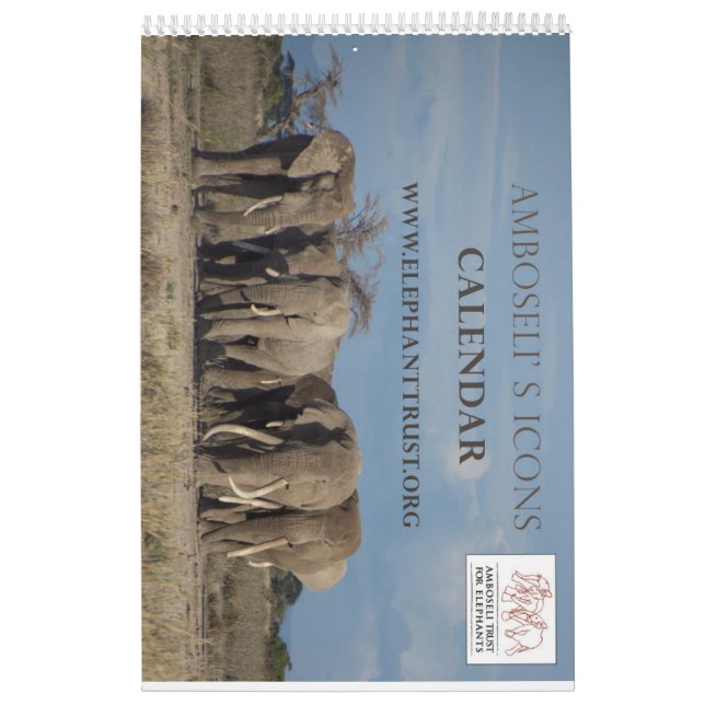 Calendario de los iconos de Amboseli (Tapa)