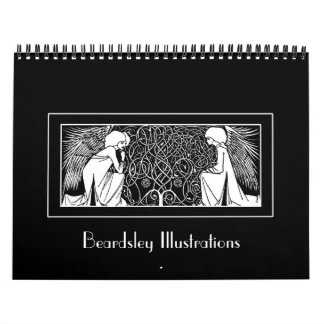 Calendario de los ilustraciones de Nouveau del