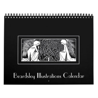 Calendario de los ilustraciones de Nouveau del