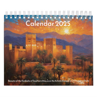 Calendario de los Kasbahs del sur de Marruecos 202