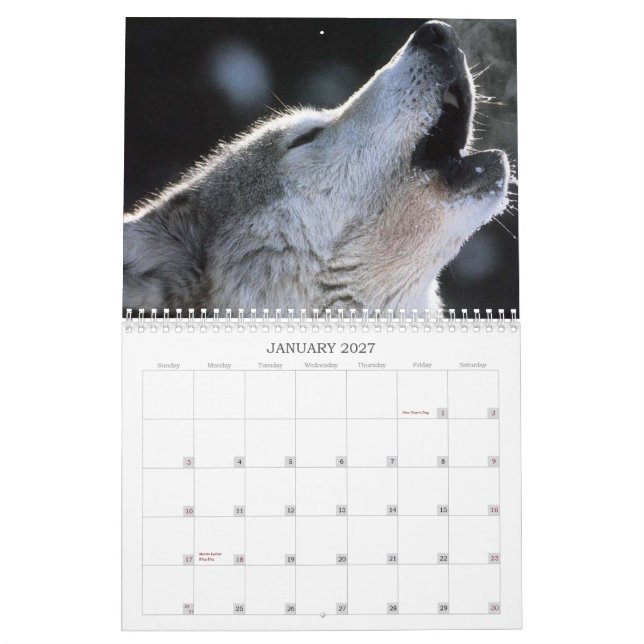 Calendario de los lobos (Jan 2027)