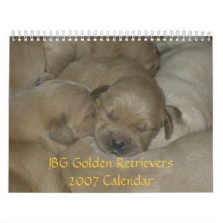 Calendario de los perros perdigueros de oro 2007