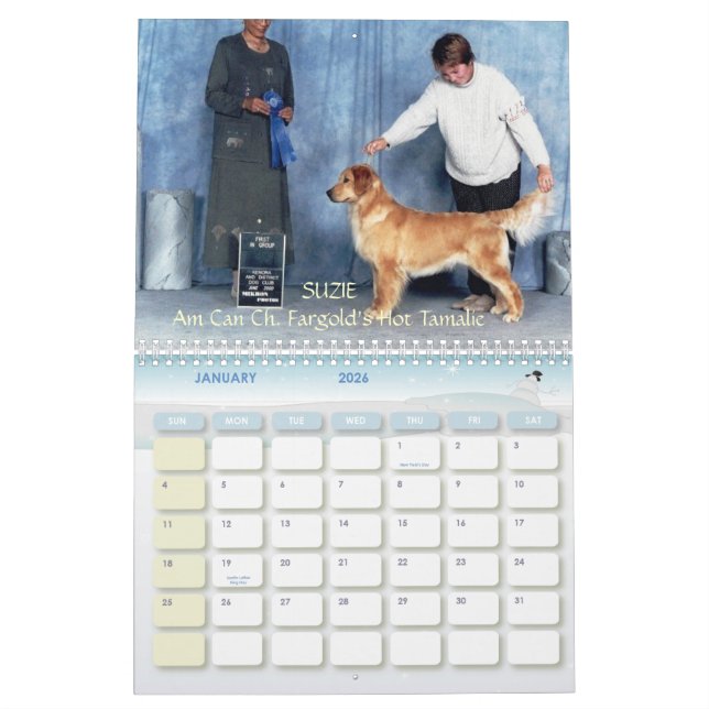 Calendario de los perros perdigueros de oro 2007 (Jan 2026)