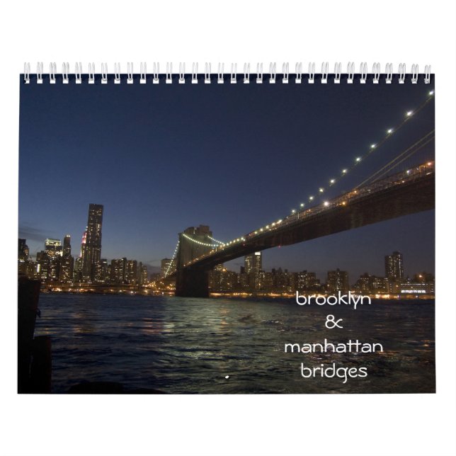 calendario de los puentes de Brooklyn y de (Tapa)