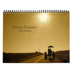 Calendario de los recuerdos del tractor: Año del