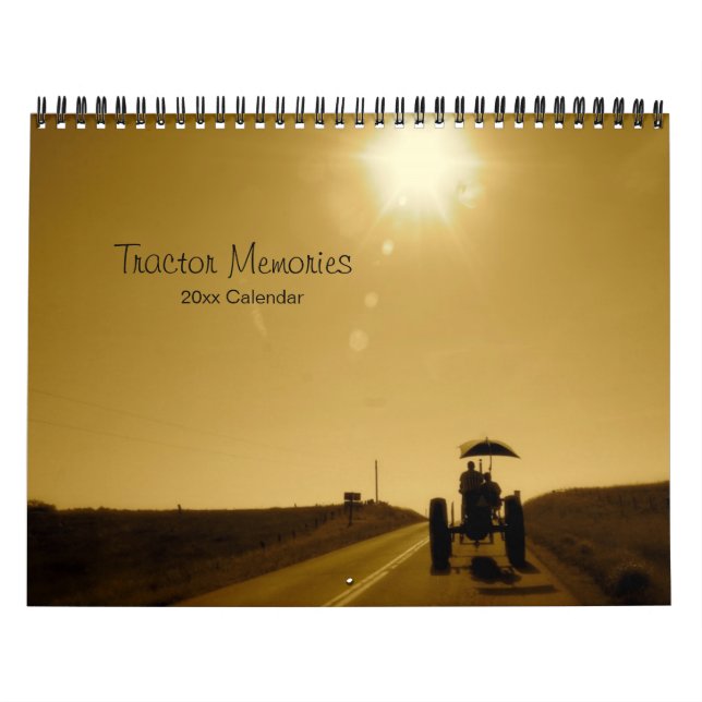 Calendario de los recuerdos del tractor: Año del (Tapa)
