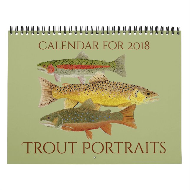 Calendario de los retratos de la trucha (Tapa)