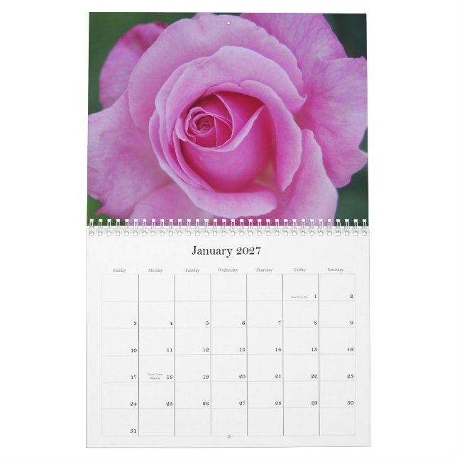 Calendario de los rosas (Jan 2027)