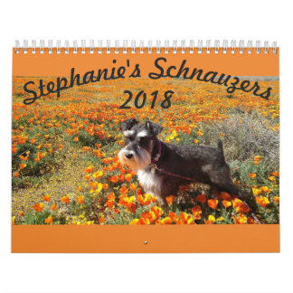 Calendario de los Schnauzers 2018 de Stephanies